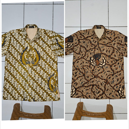 Baju Kemeja Batik Tulis Lawasan circa1970