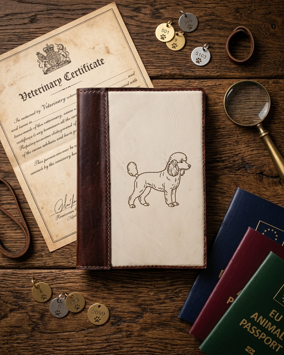Passport Cover with Dog